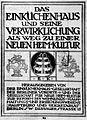 Werbebroschüre der Berliner Einküchenhaus-Gesellschaft, 1908