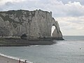 Les falaises d'Étretat, en France.