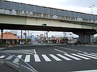 上瓦屋交差点（終点）