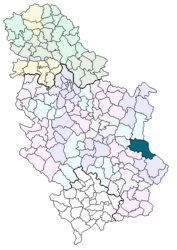 Knjaževac – Mappa