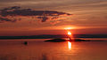 Coucher de soleil à Kamouraska.