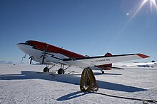 Un Basler BT-67 à Williams Field en Antarctique.