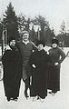 Chaliapin and friends ice skating in Kuokala, 1914