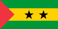 Drapeau de Sao Tomé-et-Principe.