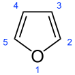 Skeletal formula showing numbering convention