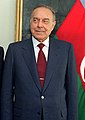 A smiling Heydar Aliyev on a state visit