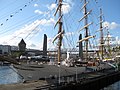 Le Cisne Branco, trois-mâts brésilien, lors des fêtes de "Brest 2008" 2