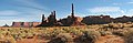 Totem Pole, Monument Valley, Arizona, paysage de grès : pinacles et mésas