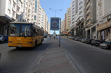 Photo de bus aux couleurs de la livrée de la STT.