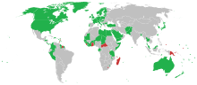 Vorschaubild für Internationale Anerkennung des Kosovo