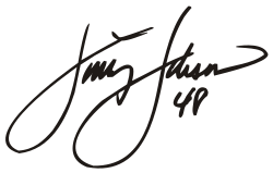 Jimmie Johnsons signatur