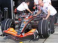 The MP4-22 at the 2007 Italian GP