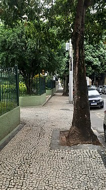 Deserted street, because of the Pandemic COVID-19 in Rio de Janeiro