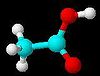 Оцетна киселина (сферичен модел)
