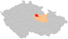 Správní obvod obce s rozšířenou působností Pardubice na mapě