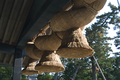 Shimenawa à l'entrée d'Izumo-taisha (détail).