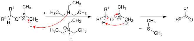 Mechanismus der Swern-Oxidation