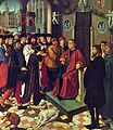 El rei Cambises i el jutge Sisamnes; detall: la captura del jutge prevaricador, 1498, Museu Communal, Bruges