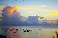 Boats at sunset in Malindi