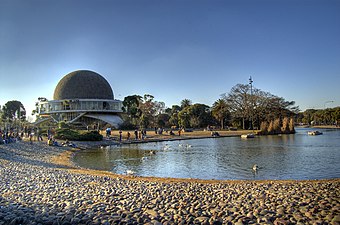 Het Galileo Galilei-planetarium in Parque 3 de Febrero