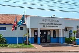 Front view of the building Prefeitura de Ribeirão Cascalheira, Mato Grosso-BR