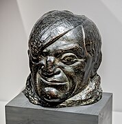 Masque de Picasso by Pablo Gargallo - Bronze - Musée Goya