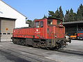 A switcher locomotive in Pula, Croatia, produced by Đuro Đaković, Yugoslavia