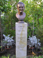 Bust at the old botanical garden, founded by Haller at Göttingen, Germany