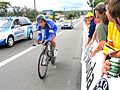 Gert Steegmans tijdens de tijdrit in Angoulême in de Ronde van Frankrijk 2007