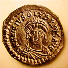 A Solidus of Roman Emperor Olybrius