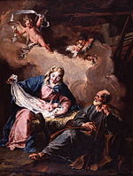 Giambattista Pittoni, La Sagrada Familia, 1730.