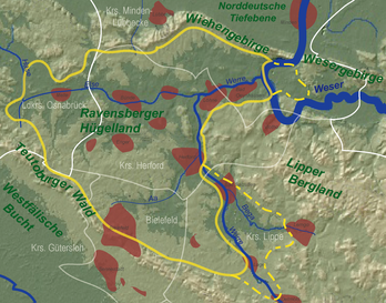 Das Ravensberger Hügelland – Kerngebiet und Erweiterungsgebiet