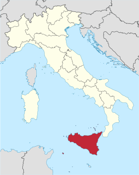 Mapa a pakabirukan ti Sicilia