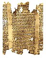 Dead Sea scroll.