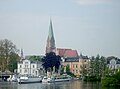 Schweriner Innenstadt mit Dom, vom Innensee aus gesehen