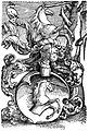 Hans Baldung, Wappen der Familie Baldung, Holzschnitt, um 1530, Deutschland.