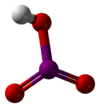 Ball-and-stick model of iodic acid