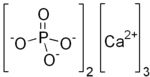 Strukturní vzorec fosforečnanu vápenatého