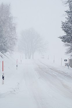 Schlecht Wetter Mühlberg in Raschau (Erzgebirge)