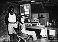 Lunga, Guadalcanal, Solomon Islands. 1943-10. The base radio station dugout of the Coastwatchers Ken network in the Solomon Islands.