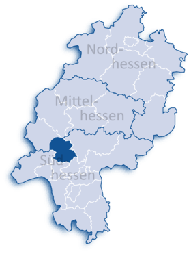 Localisation de Arrondissement du Haut-Taunus