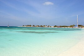 Isla Crasqui en el Parque nacional Archipiélago de Los Roques.