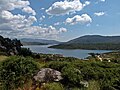 Blick von der Kirche auf den Embalse de El Atazar