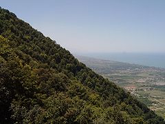 Vue depuis le téléphérique de Namakabroud