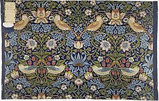 Strawberry Thief, 1883, William Morris (1834-1896) V&A Museum no. T.586-1919