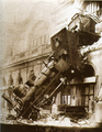 Accident de train, Montparnasse, 1895.