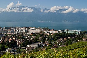 Blick auf Vevey