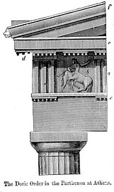 Entablature of the Doric order