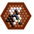 1. F5E5 : Noir défait deux alignements blancs.