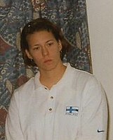 Mikaela Ingberg, 1995 WM-Dritte, kam diesmal auf den vierten Platz